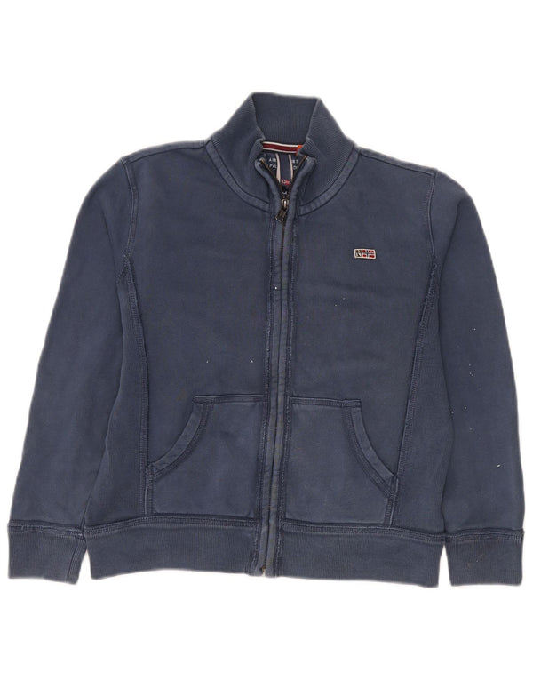 Napapijri Veste de Survêtement Garçon 11-12 ans Bleu Marine Coton
