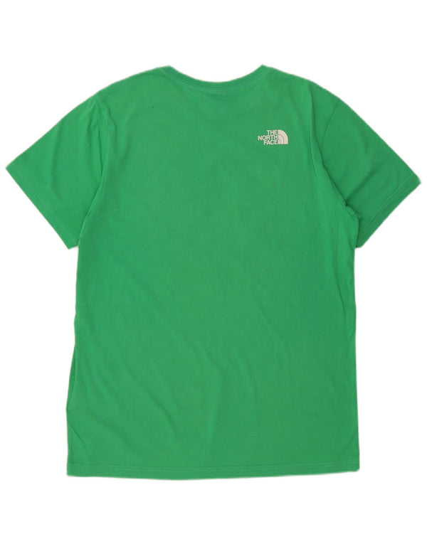The North Face Mens Graphic T-Shirt Top Large Green Cotton