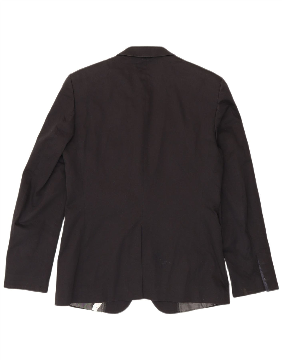 Zara Mens 2 Button Blazer Jacket EU 50 Medium Black Cotton