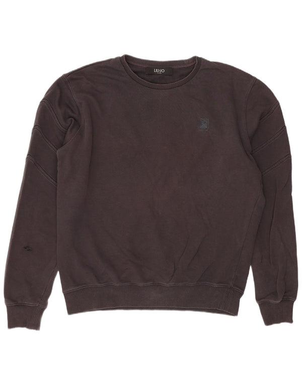 Liu Jo Mens Sweatshirt Jumper Large Grey Cotton
