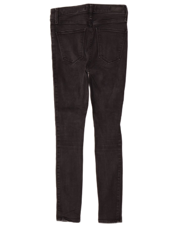 Abercrombie & Fitch γυναικεία ψηλόμεσα στενά τζιν US 0 XS W25 L26 Γκρι