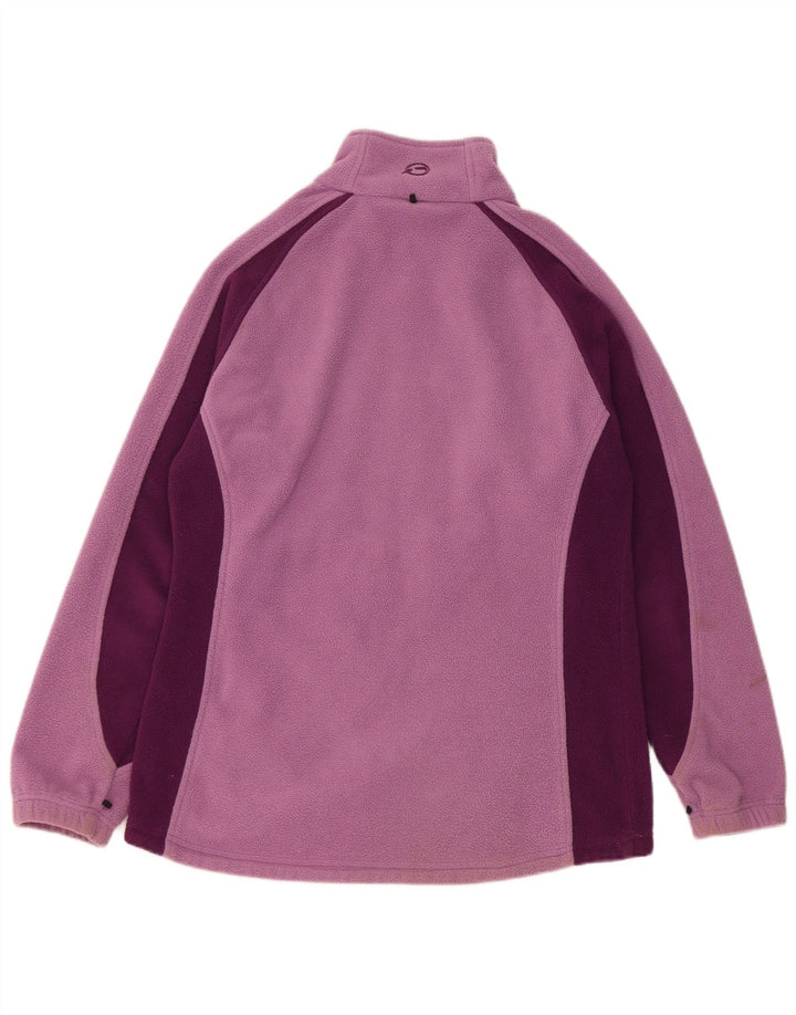Sprayway Womens Liner Fleece Jacket UK 12 Medium Purple Colourblock