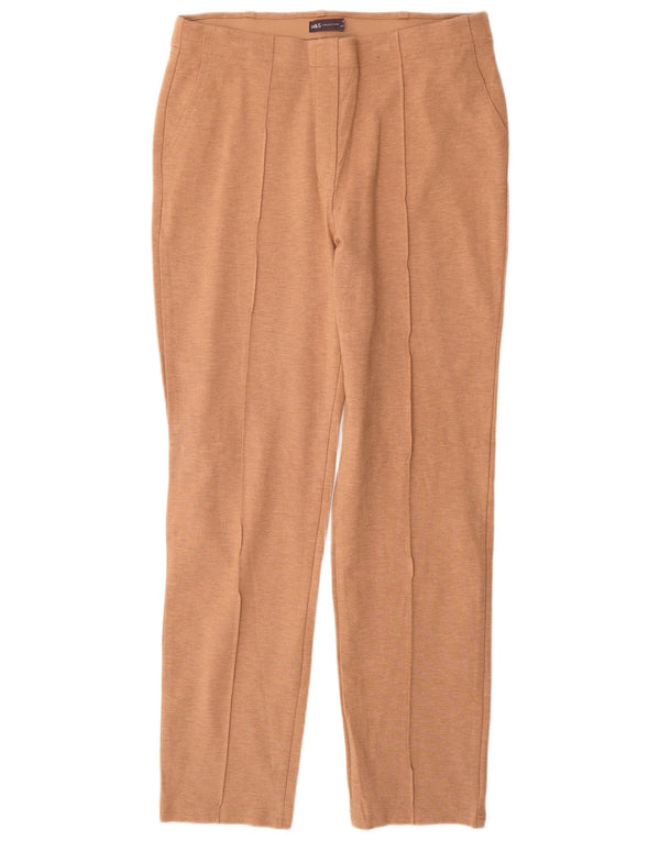 Marks & Spencer Γυναικείο ίσιο casual παντελόνι UK 16 Large W34 L32 Beige