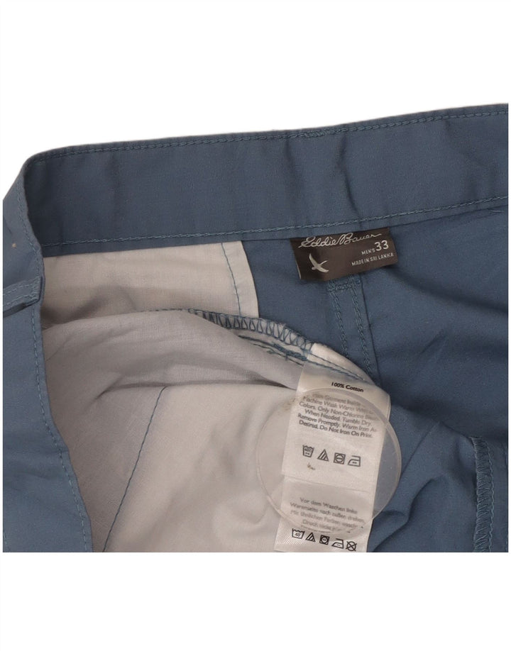 Pantaloncini chino da uomo Eddie Bauer W33 cotone blu medio