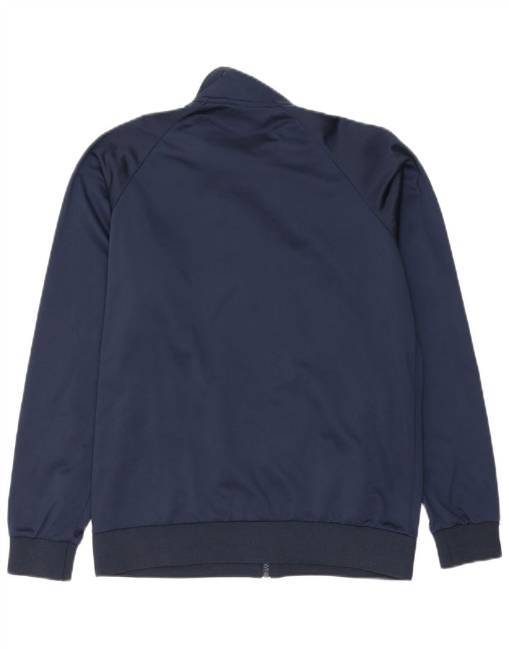 Asics Mens Tracksuit Top Jacket Small Navy Blue Polyester