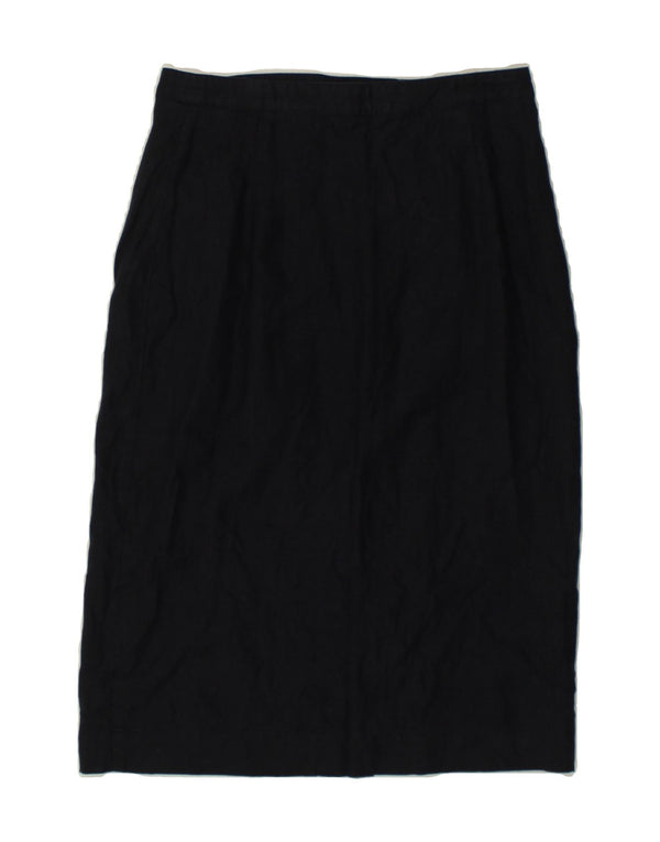 Gonna a tubino da donna JAEGER UK 10 piccola W27 blu navy