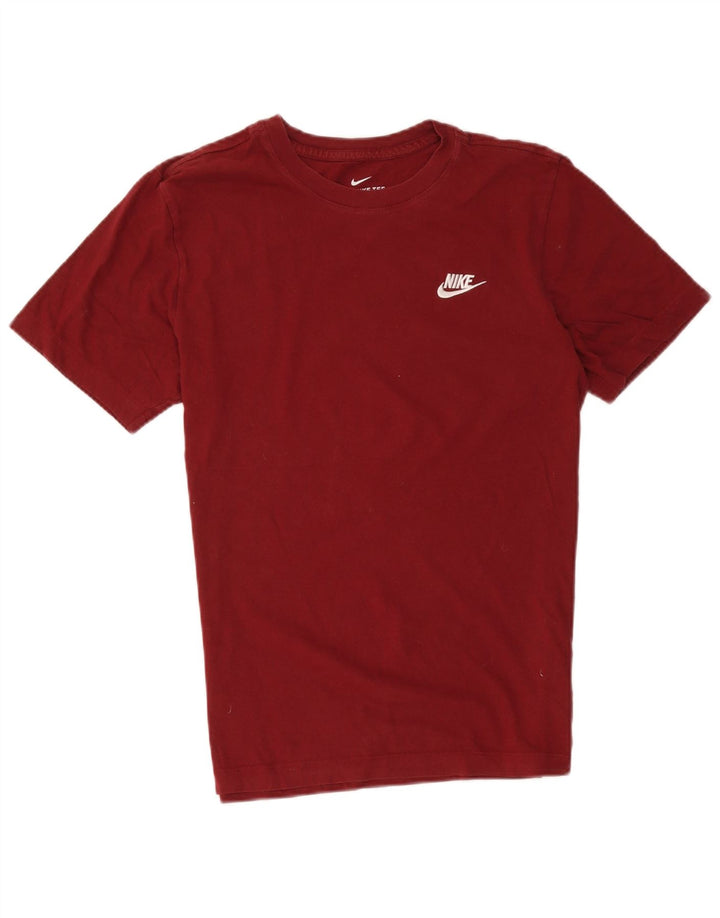 Nike Mens T-Shirt Top Medium Red Cotton