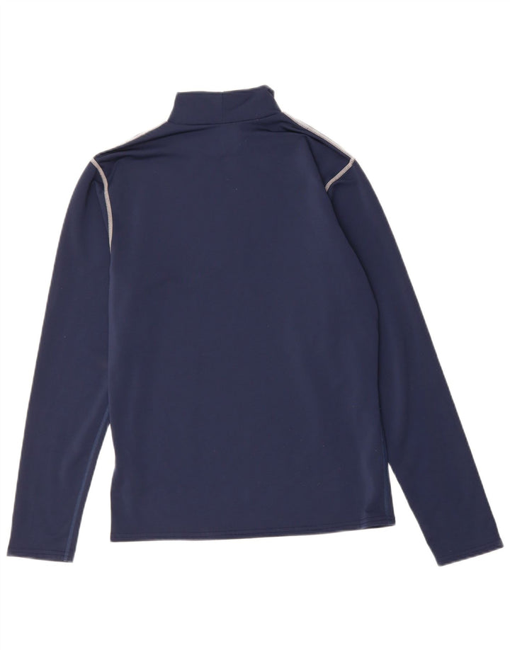 NIKE Mens Top Long Sleeve Small Navy Blue Polyester