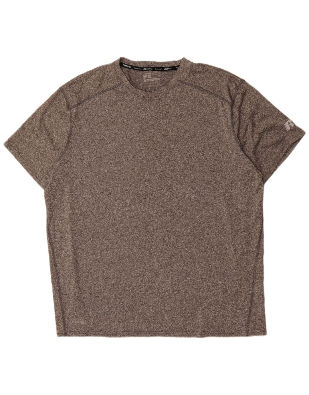 RUSSELL ATHLETIC Mens T-Shirt Top 2XL Grey Polyester