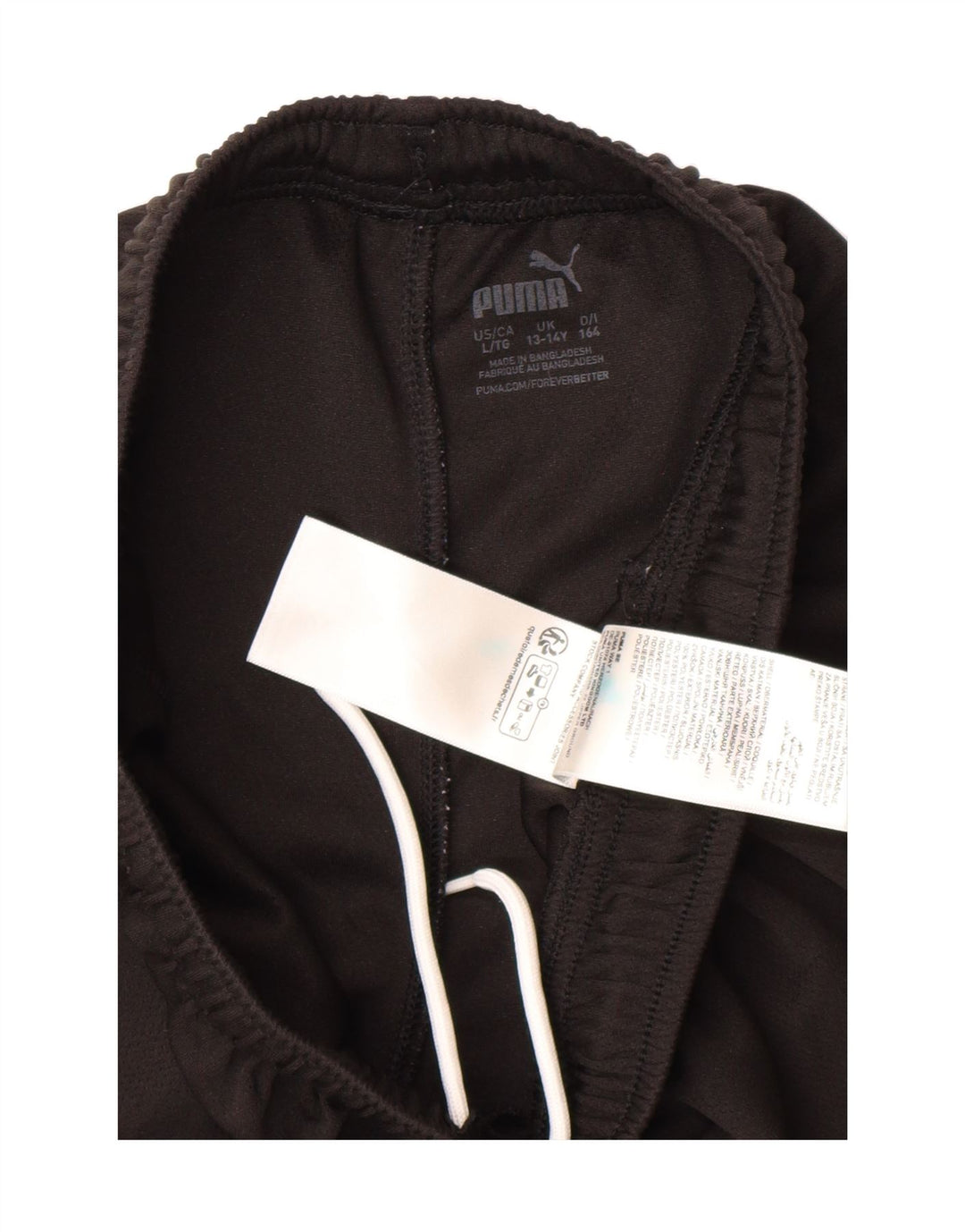 PUMA Boys Sport Shorts 13-14 Years Black Polyester Vintage Puma and Second-Hand Puma from Messina Hembry 