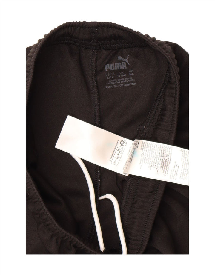 PUMA Boys Sport Shorts 13-14 Years Black Polyester Vintage Puma and Second-Hand Puma from Messina Hembry 