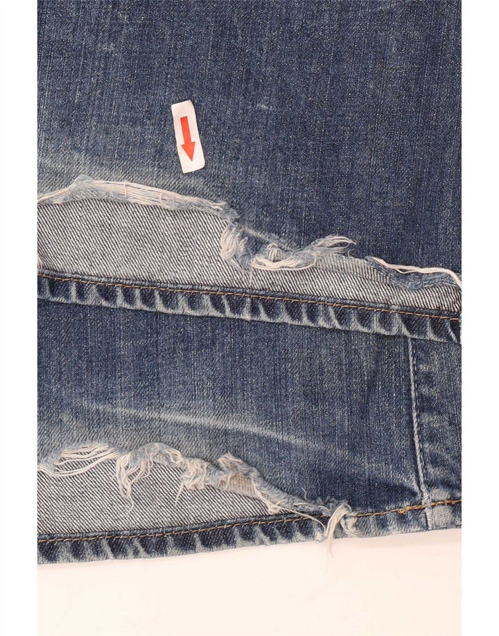 Guess Womens Bootcut Jeans W33 L33 Blue Cotton