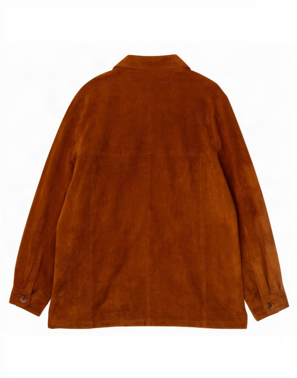 Chaqueta de ante vintage para mujer IT 50 XL cuero beige