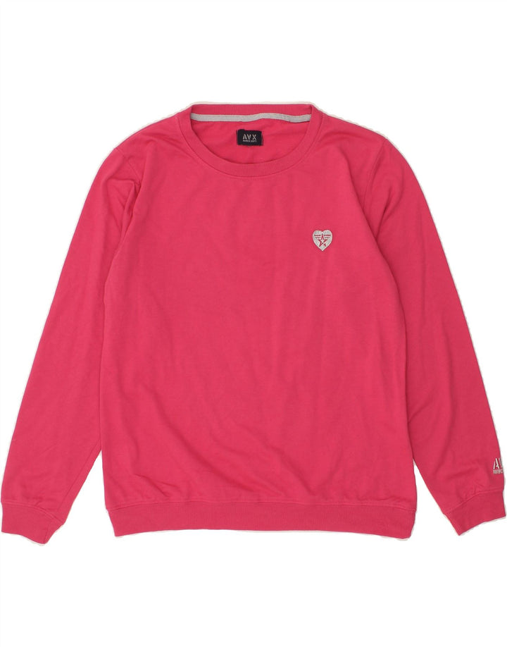 AVIREX Womens Sweatshirt Jumper UK 18 XL Pink Cotton Vintage Avirex and Second-Hand Avirex from Messina Hembry 