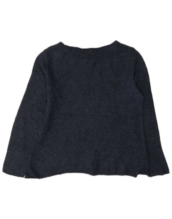White Stuff Damen-Pullover mit U-Boot-Ausschnitt, UK 12, mittlere marineblaue Viskose