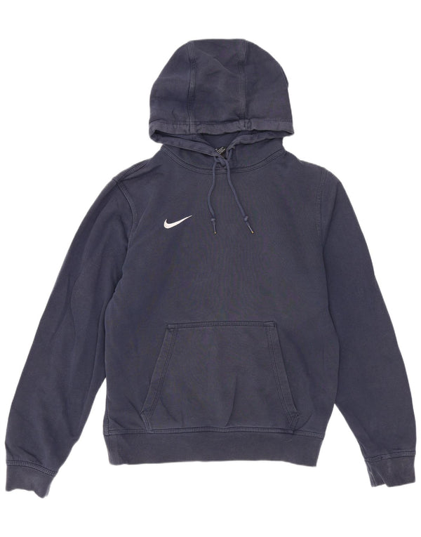 Felpa con cappuccio da uomo Nike Small in cotone blu navy