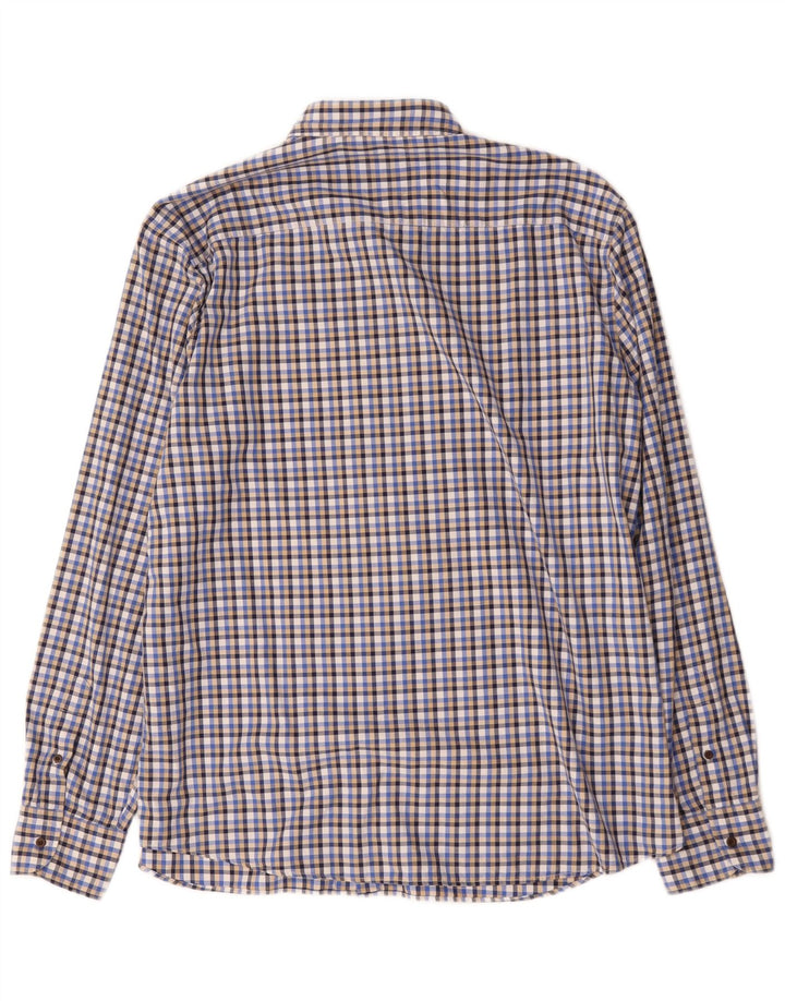 Massimo Dutti Mens Shirt 2XL Blue Check
