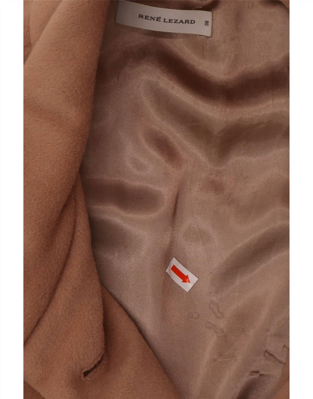 RENE LEZARD Abrigo Mujer EU 38 Lana Beige Mediana