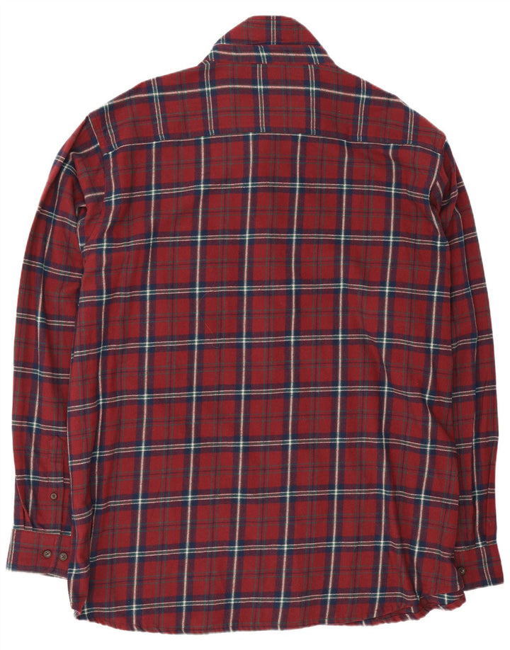 Cotton Traders Camisa de franela para hombre 3XL Cuadros rojos