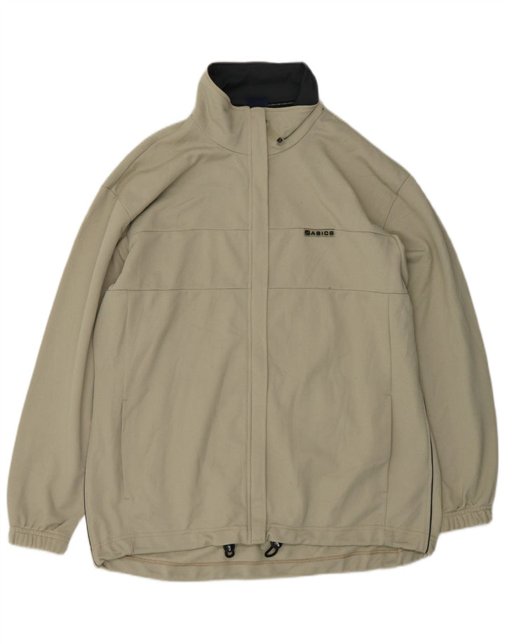 Asics női túlméretezett tréningruha felső kabát UK 18 XL bézs poliészter