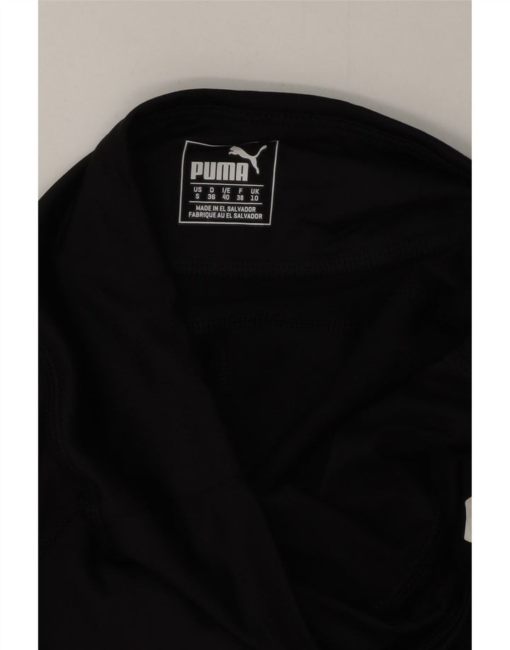 PUMA Womens Capri Leggings UK 10 Small Black