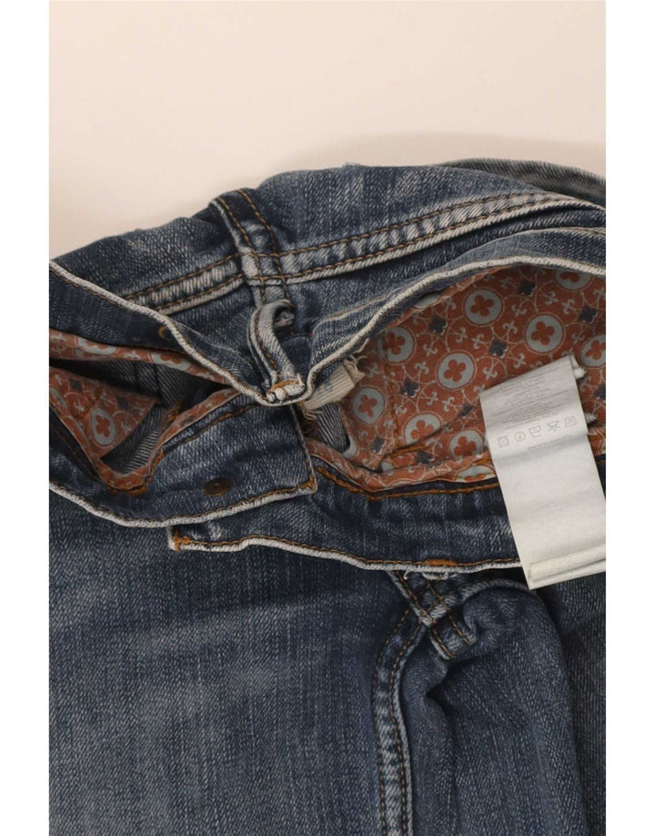 Fishbone Womens Bootcut Jeans W28 L33 Blue Cotton