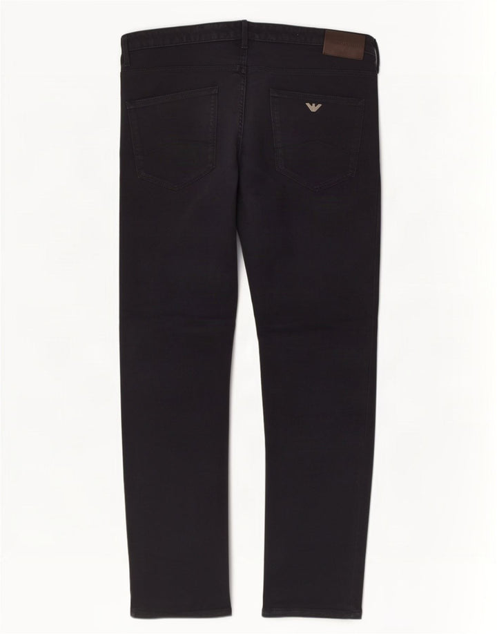 Jeans dritti da uomo Armani W34 L32 Blu Navy
