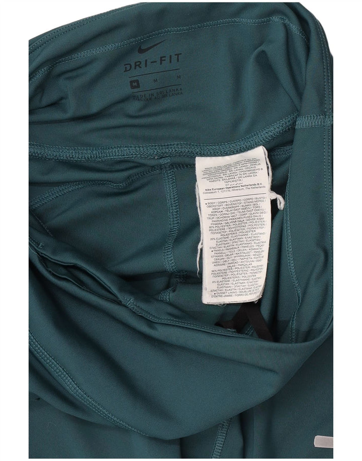 Leggings grafici Nike Dri Fit da donna UK 12 poliestere verde medio