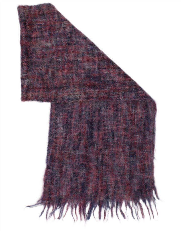 Vintage Womens Rectangle Scarf One Size Multicoloured Check
