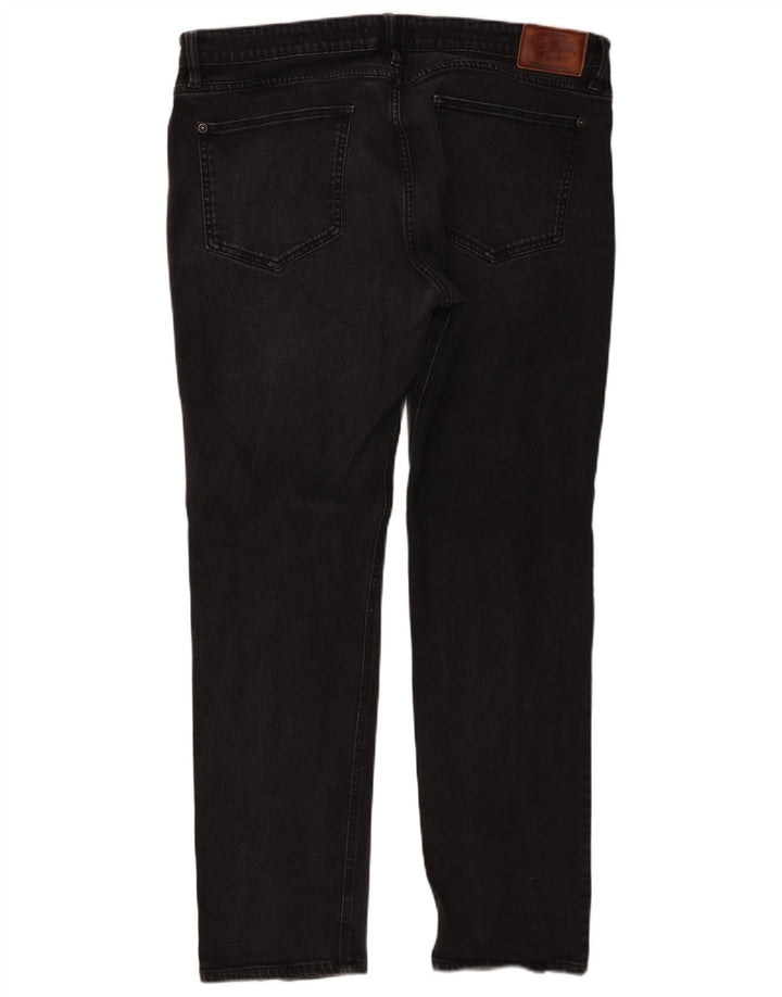 Fat Face Slim-Jeans für Herren, W38, L30, schwarze Baumwolle