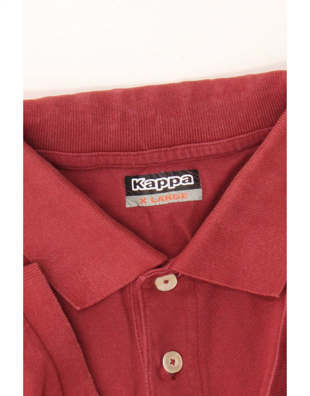 Kappa Mens Polo Shirt XL Red