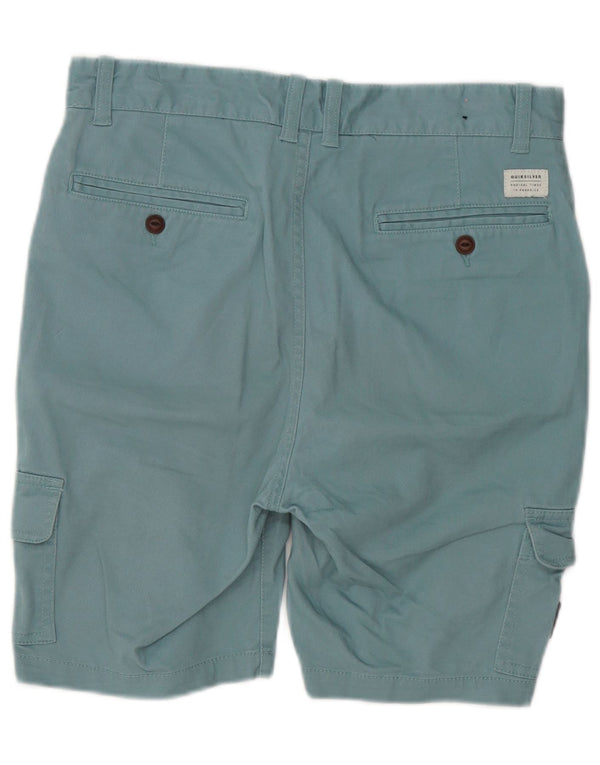 Shorts cargo Quiksilver Boys Straight Fit Taper 15-16 anos W30 algodão azul