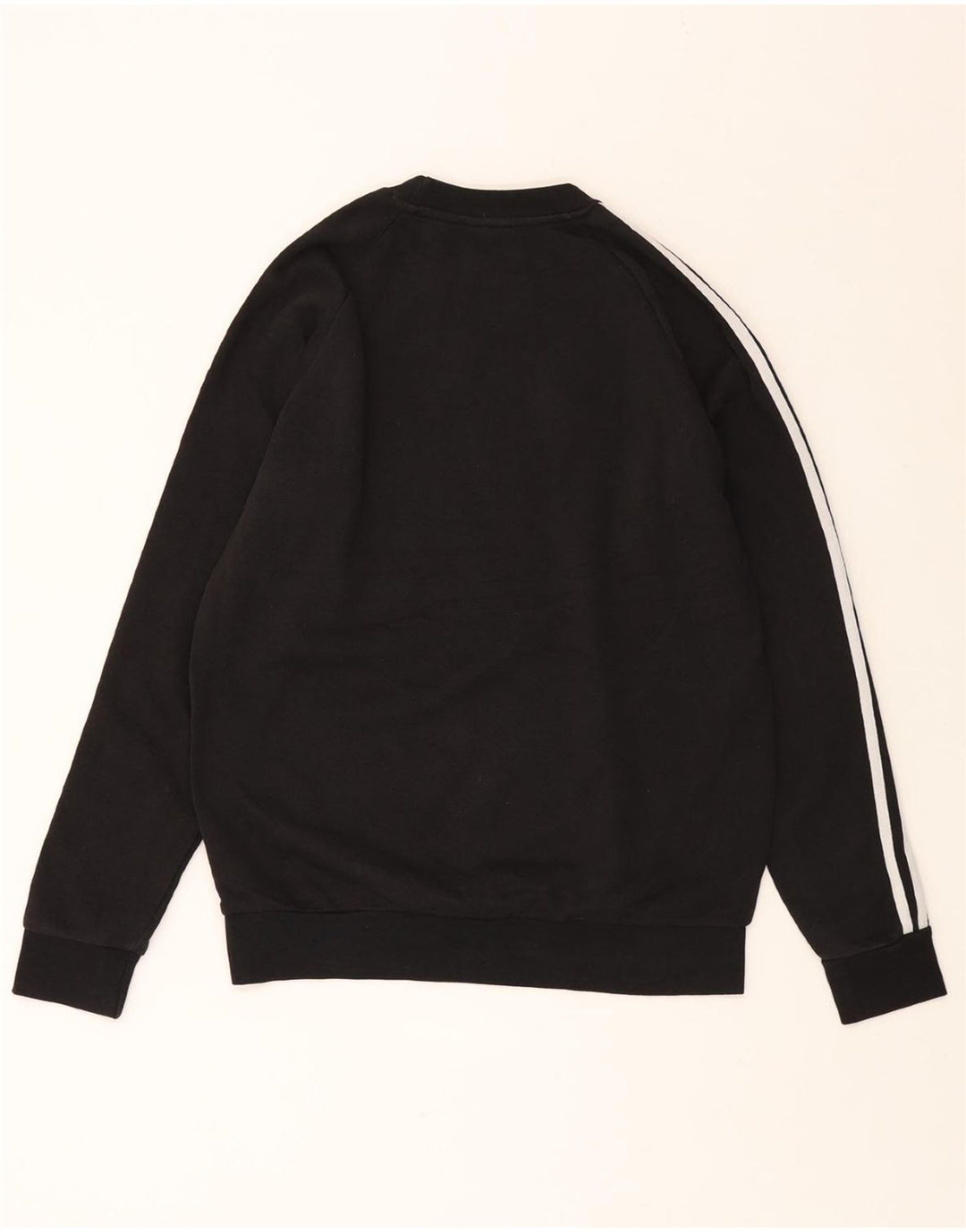 ADIDAS Mens Sweatshirt Jumper Small Black Cotton