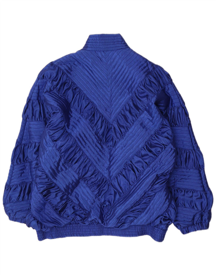 Vintage Womens Bomber Jacket UK 18 XL Blue