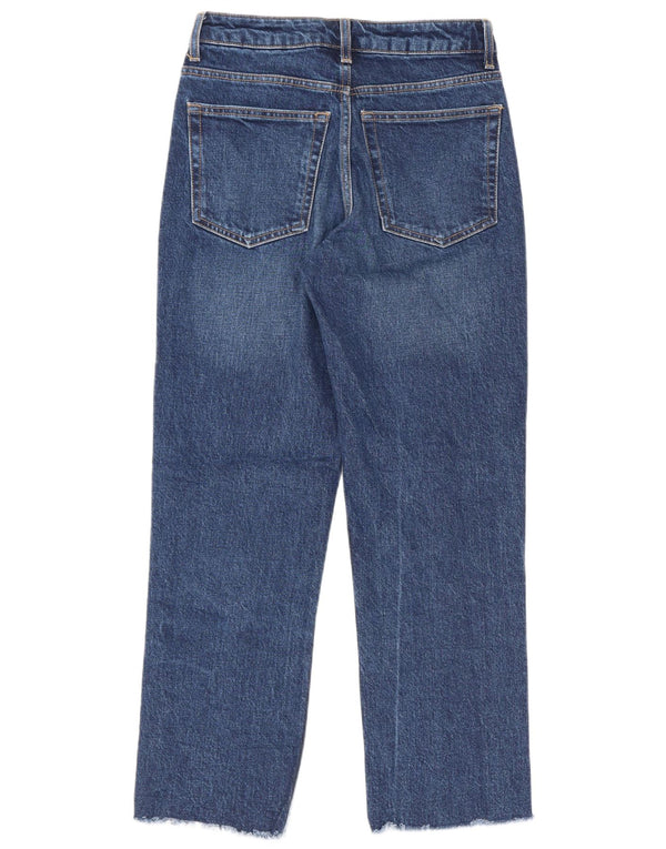 Topshop Dame Straight Jeans W25 L26 Blå Bomuld