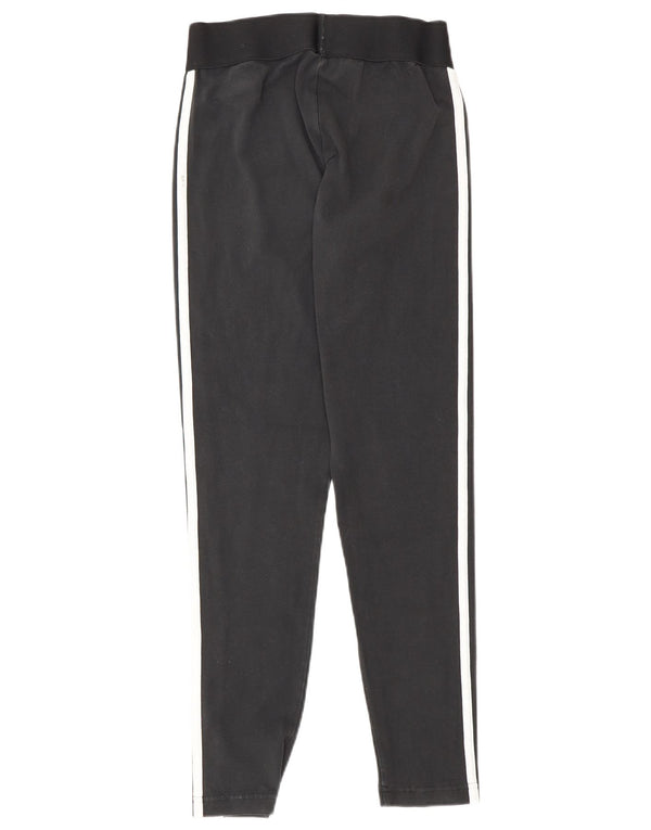 Adidas Damen Leggings UK 12/14 Mittelschwarze Baumwolle