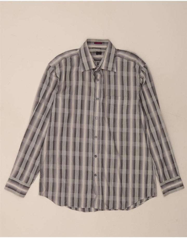 Paul Smith Herreskjorte str. 42 16 1/2 Stor grå ternet bomuld