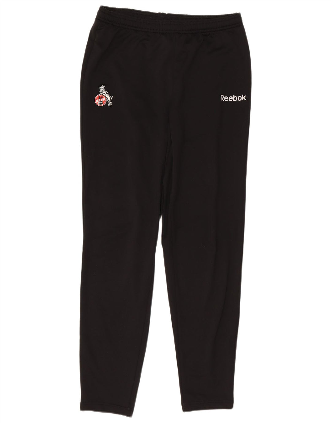 REEBOK Mens FC Koln Graphic Tracksuit Trousers Medium  Black Polyester
