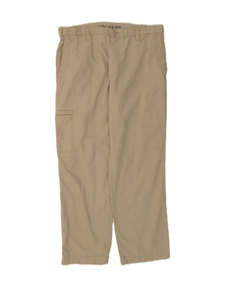 DOCKERS Mens Cargo Trousers W36 L30 Beige Cotton Vintage Dockers and Second-Hand Dockers from Messina Hembry 