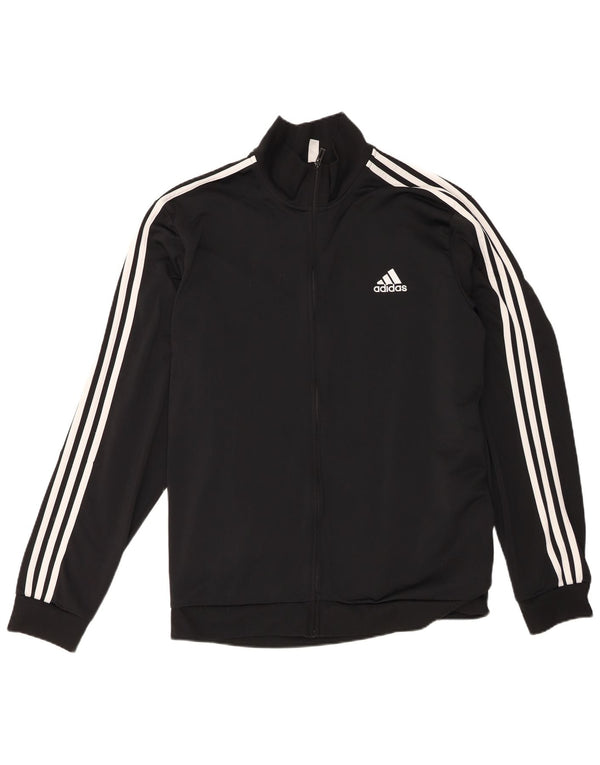Adidas Herren-Trainingsanzug mit normaler Passform, Top-Jacke, UK, 52/54, 2XL, Schwarz, Sport