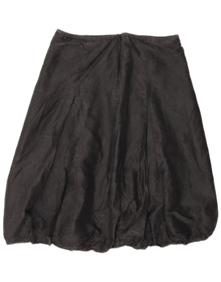 Coast Womens Bubble Skirt UK 14 Large W32 Grey Silk