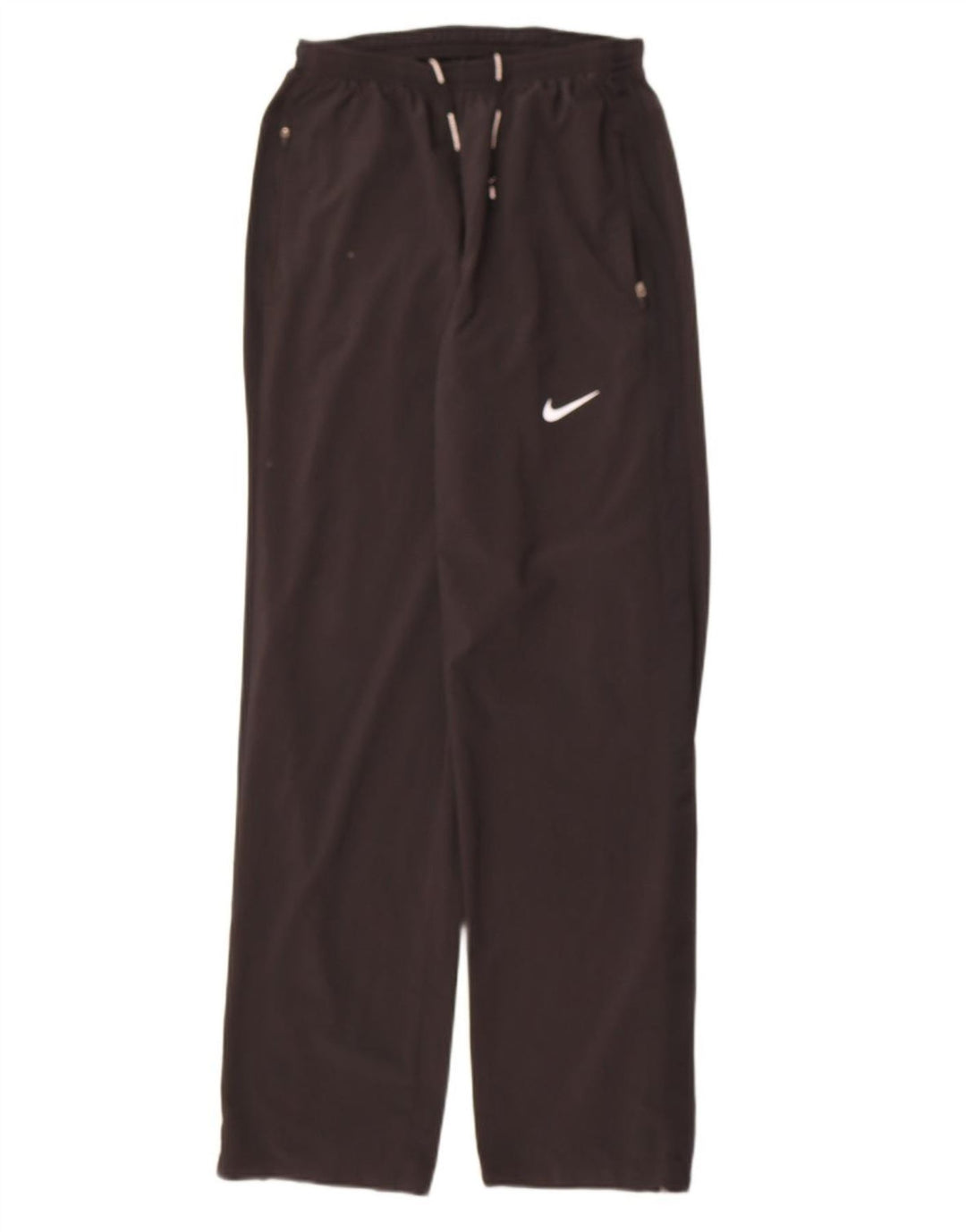 NIKE Womens Dri Fit Tracksuit Trousers UK 12 Medium  Black Polyester