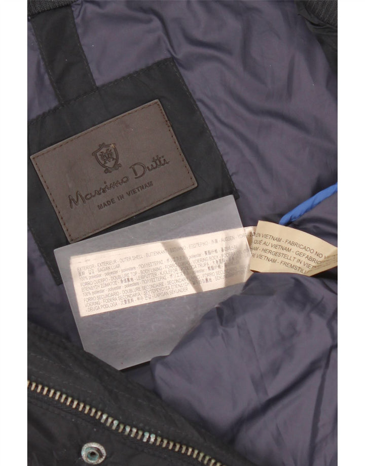 Massimo Dutti Herre Polstret Gilet UK 44 2XL Navy Blue Polyester