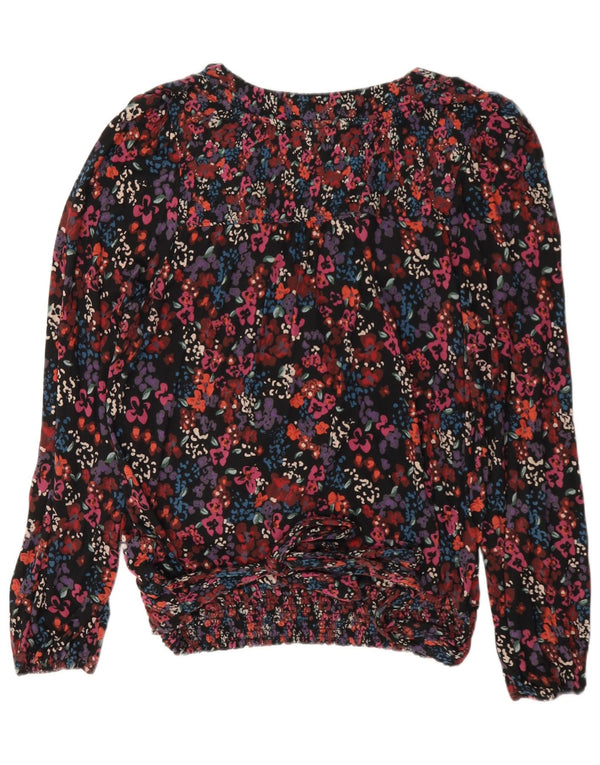 Camicetta a maniche lunghe da donna Fat Face Top UK 12 Medio multicolore floreale