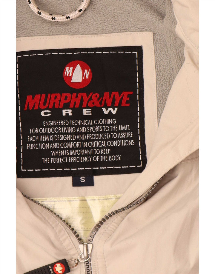 Murphy & Nye Mens Bomber Jacket UK 36 Small Off White Polyamide