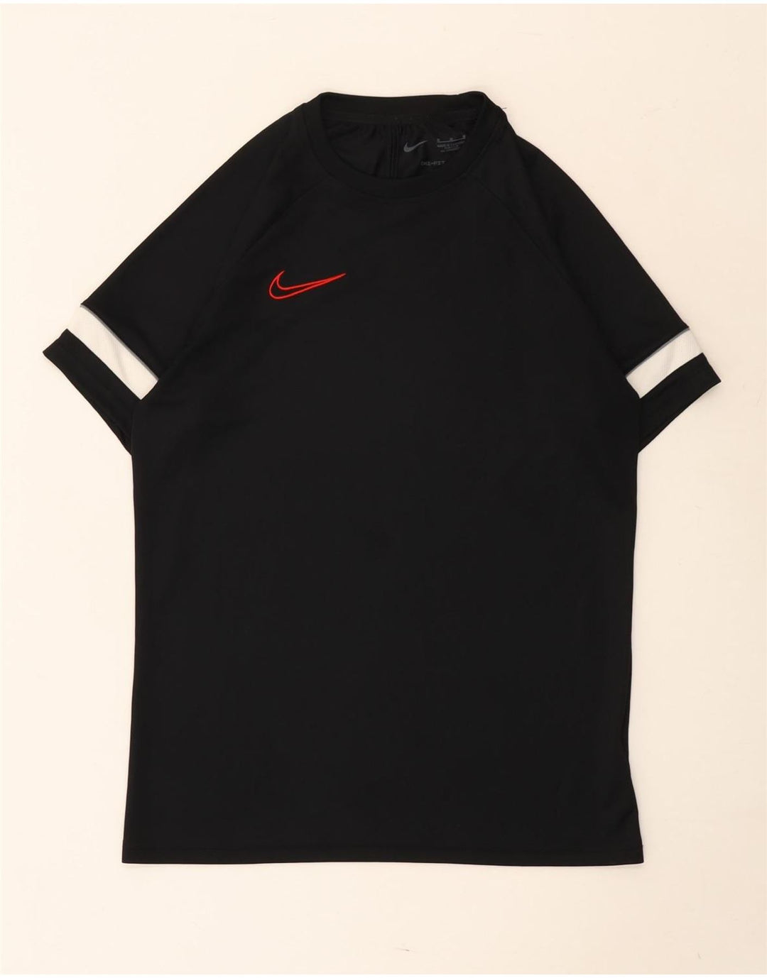 Nike Mens Dri Fit T-Shirt Top Medium Black Colourblock