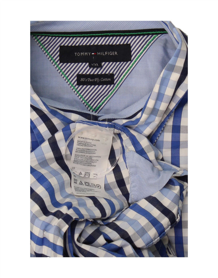TOMMY HILFIGER Mens Shirt 2XL Multicoloured Check Cotton 80s Vintage Tommy Hilfiger and Second-Hand Tommy Hilfiger from Messina Hembry 