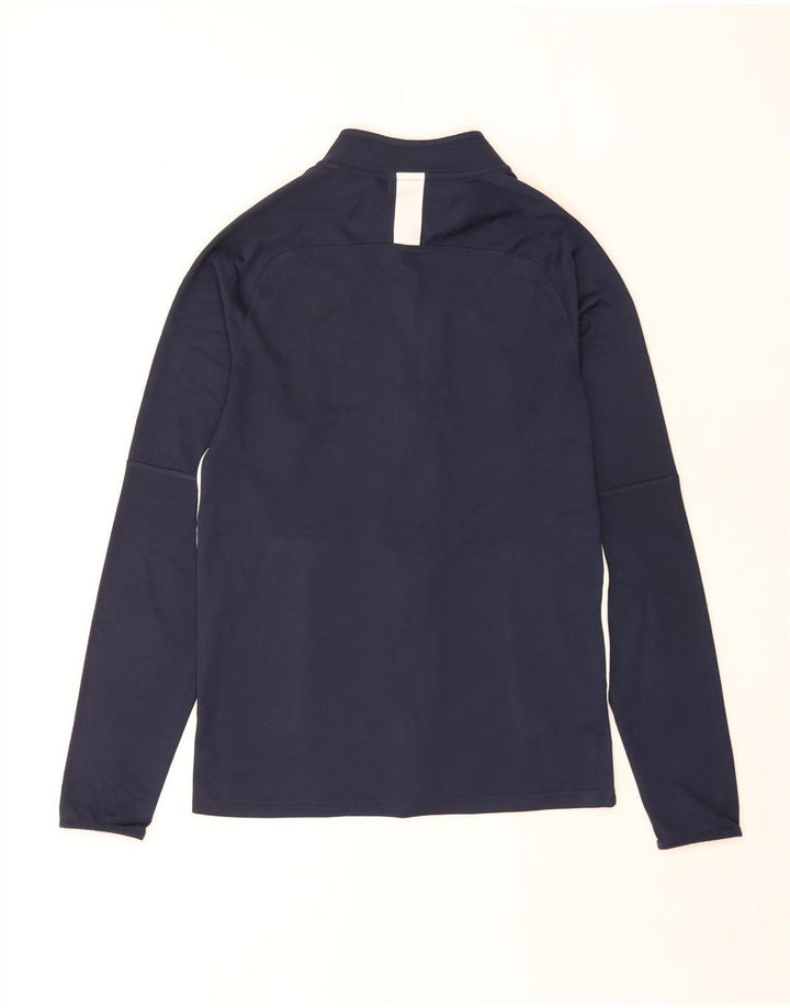Nike Mens Dri Fit Tracksuit Top Jacket Small Navy Blue Colourblock