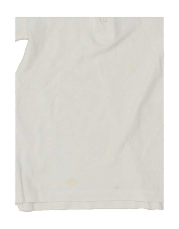 LEVI'S Boys Polo Shirt 9-10 Years White Vintage Levi's and Second-Hand Levi's from Messina Hembry 