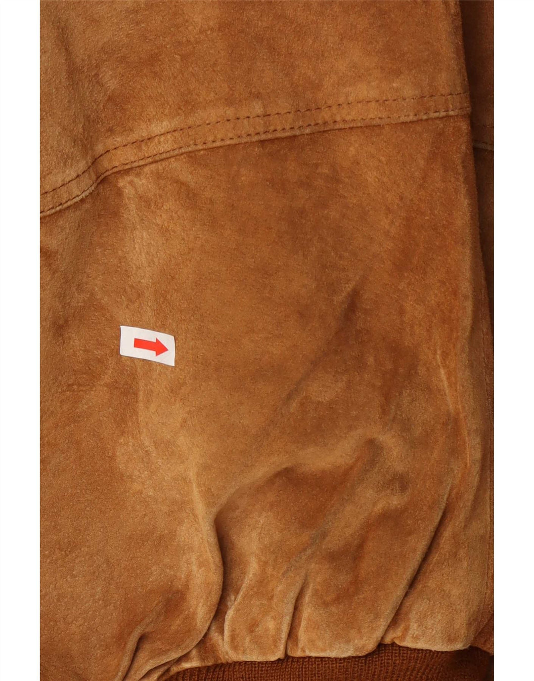 John Monroe Ανδρικό Suede Bomber Jacket UK 40 Large Brown Δερμάτινο
